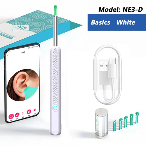 Visual Ear Wax Cleaner with Camera Safe Earwax Removal Endoscope with