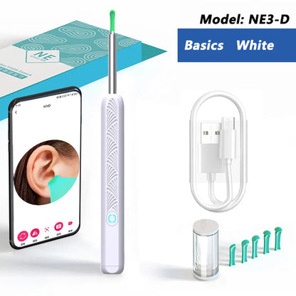 Visual Ear Wax Cleaner with Camera Safe Earwax Removal Endoscope with
