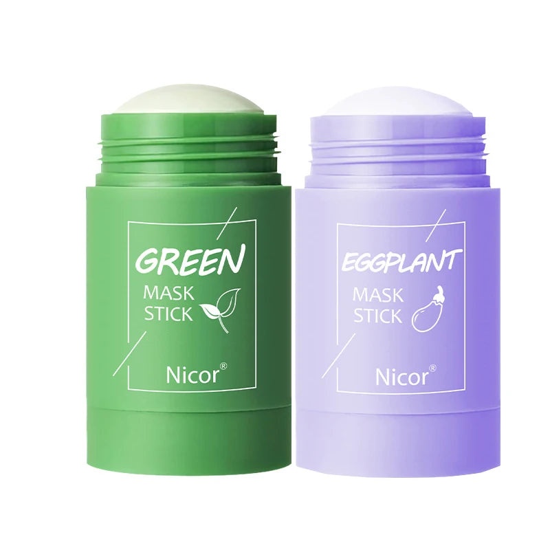 Cleansing Green Tea Mask Clay Stick Oil Control Anti-Acne Whitening