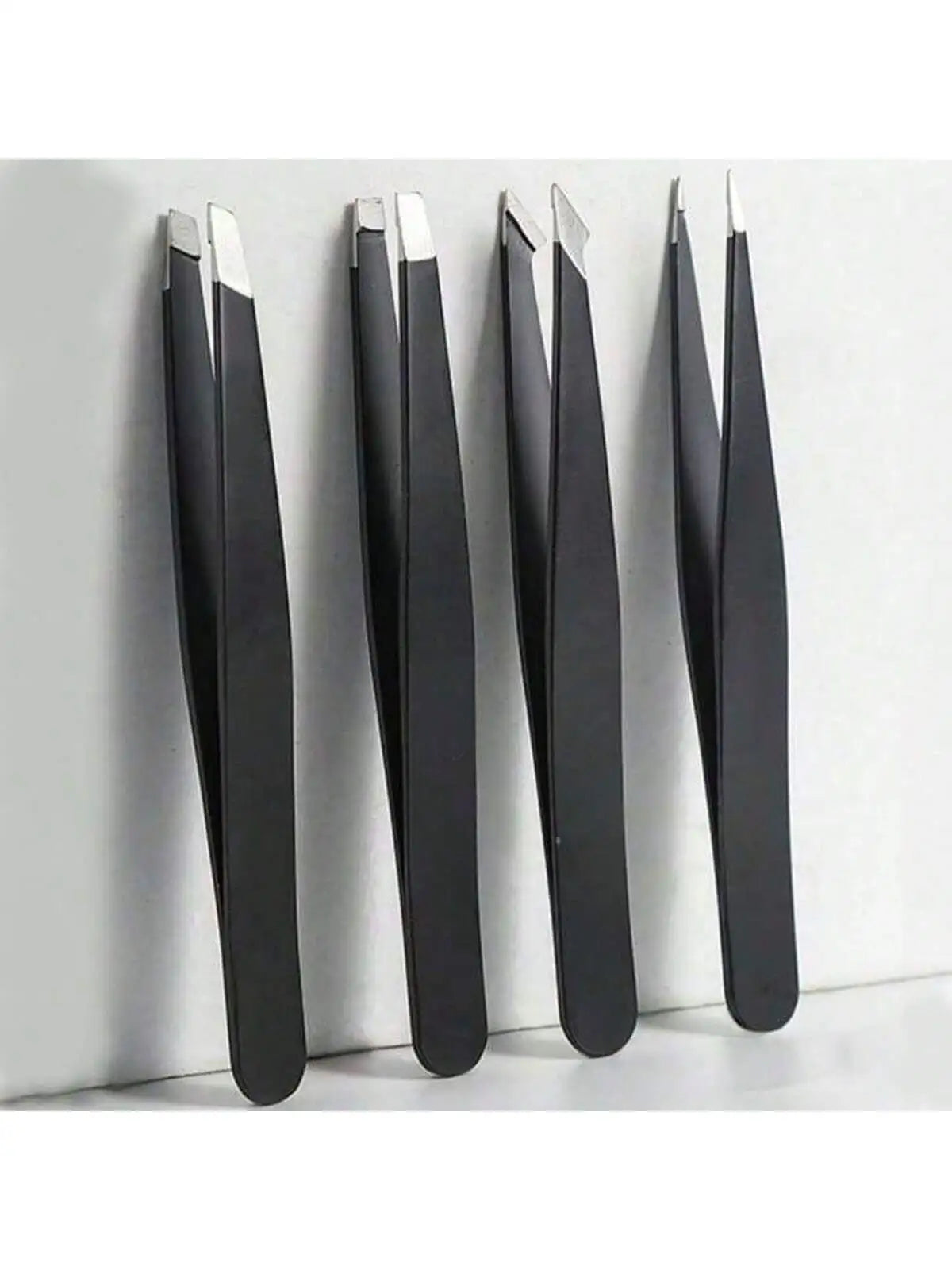 Multi-purpose Eyebrow Tweezers, 4-Pack Stainless Steel Eyebrow