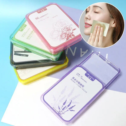 300PcsFace Oil Absorbing Paper Summer Oil Control Wipes Absorbing