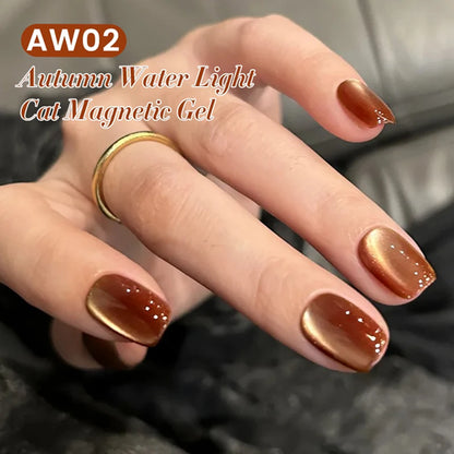 BORN PRETTY 10ml Water Light Cat Magnetic Gel for Autumn Winter Naills