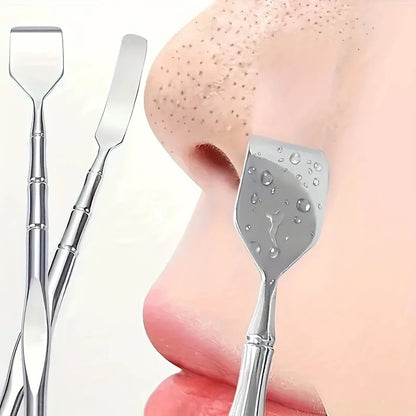 1Pcs Double-Ended Blackhead Remover: Facial Pore Cleanser, Exfoliator,