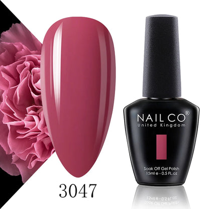 NAILCO 15ml Translucent Color Gel Nail Polish Vernis Semi Permanent UV