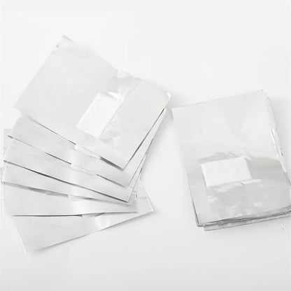100Pcs Bag Aluminium Foil Nail Art Soak Off Polish Nail Removal Wraps