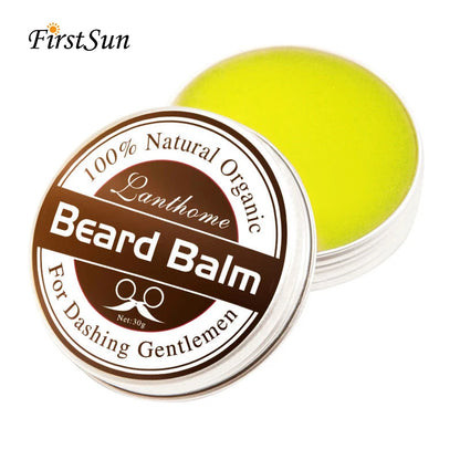Natural Beard Balm Wax Beard Growth Oil for Men Moisturizing Smoothing