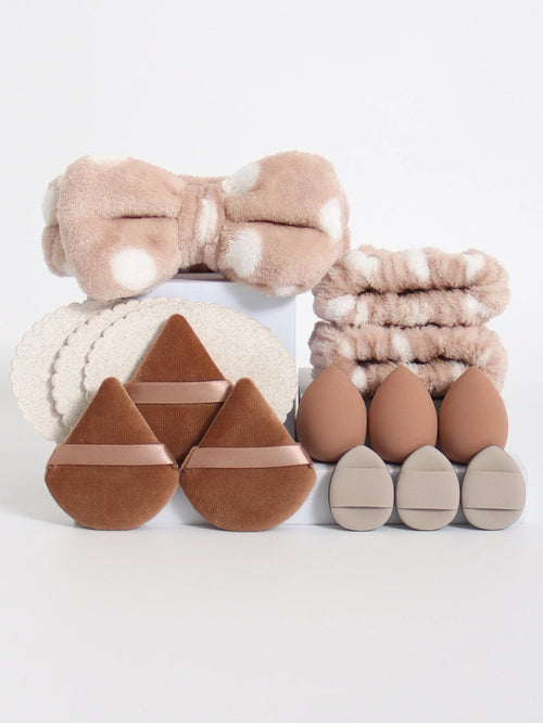 15 件套 Cosmetic Puff Makeup Sponge Blender Beauty Egg Foundation