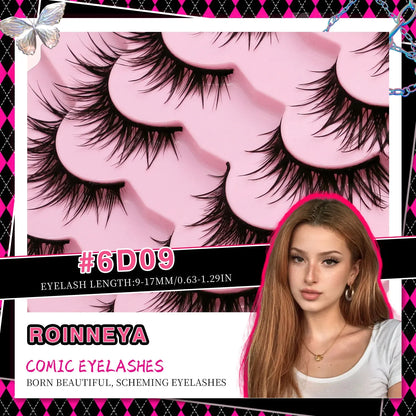 Veltrinay Manga Lashes Fluffy Soft 3D Mink False Lashes Wispy Soft