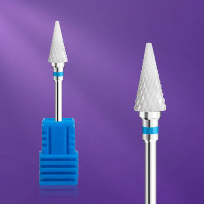 Ceramic Tungsten Carbide Nail Drill Bit Rotate Burr Milling Nail