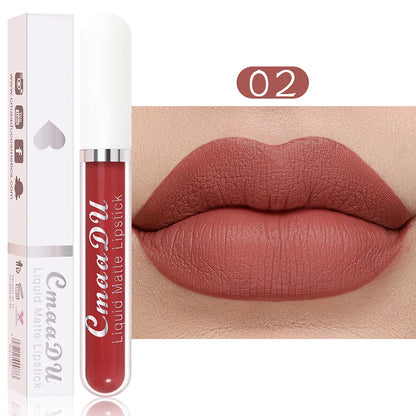 Velvet Matte Lip Gloss Waterproof Lasting Lipstick Non-stick Cup Lip Gloss Women Sexy Lip Makeup Multicolored Lipstick Cosmetic