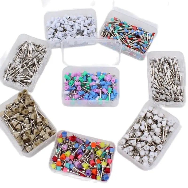100pcs Dental Prophy Brushes Polishing Polisher Disposable Latch type