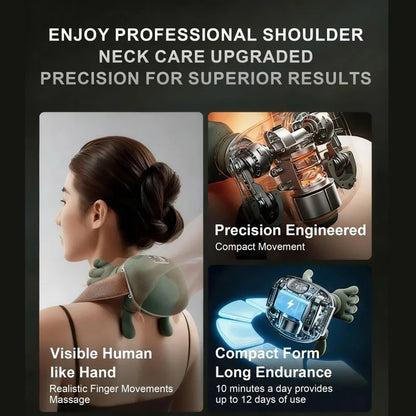 Intelligent Fully Automatic Shoulder And Neck Massager With Finger