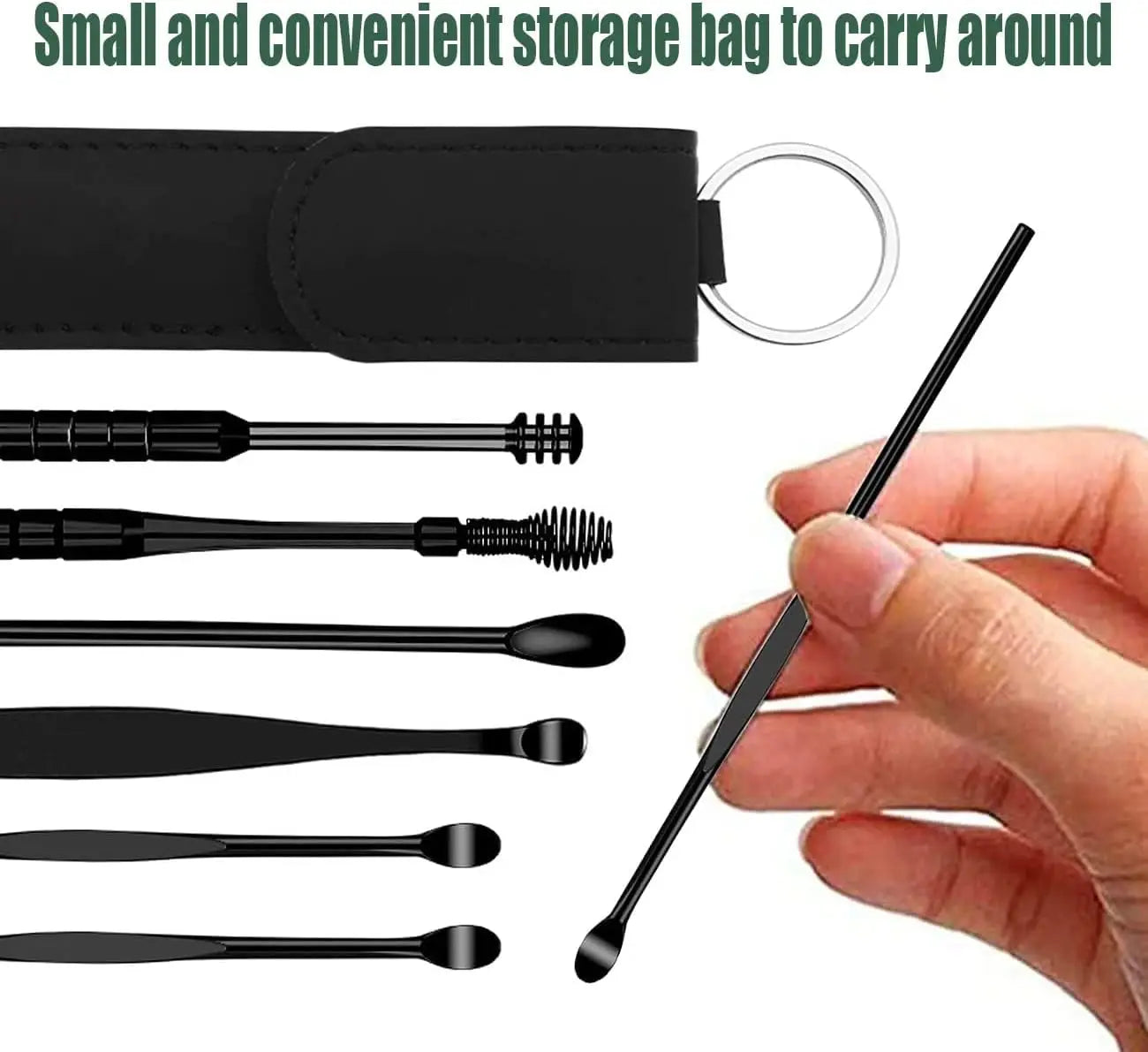 6Pcs/set Ear Cleaner Ear Wax Pickers Stainless Steel Earpick Wax