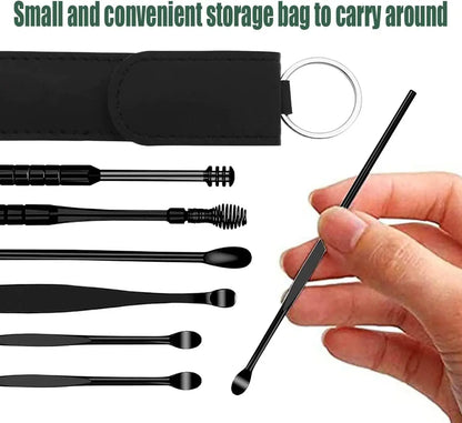 6Pcs/set Ear Cleaner Ear Wax Pickers Stainless Steel Earpick Wax