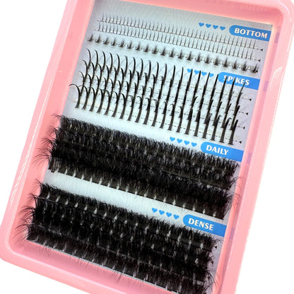 15Rows Lash Clusters Spikes Eyelash Extensions Spiky Lashes Extension