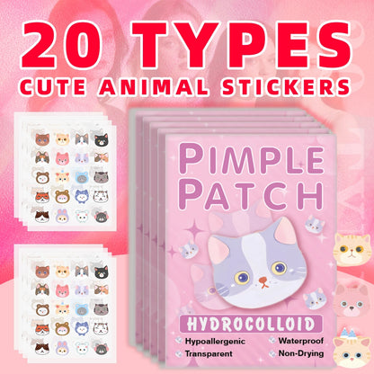 600pieces of cartoon cat acne patches, facial acne patches, concealer