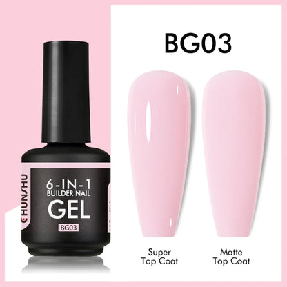 CHUNSHU 6 IN 1 Extension UV Gel Polish In A bottle Builder Nail Gel