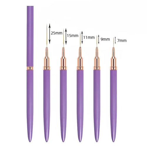 LULAA Nail Art Liner Brushes Painting Detail Nail Brushes for Nail Art