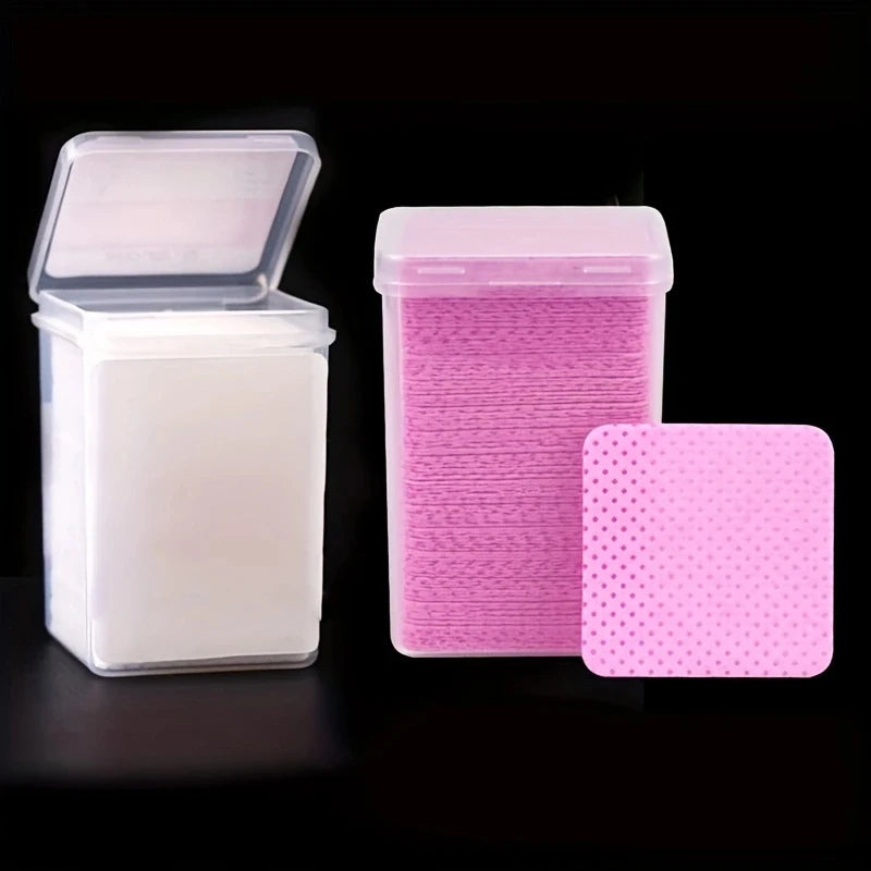 200 件/盒 Lint Free Nail Wipes Eyelash Extension Glue Wipes Cleaner