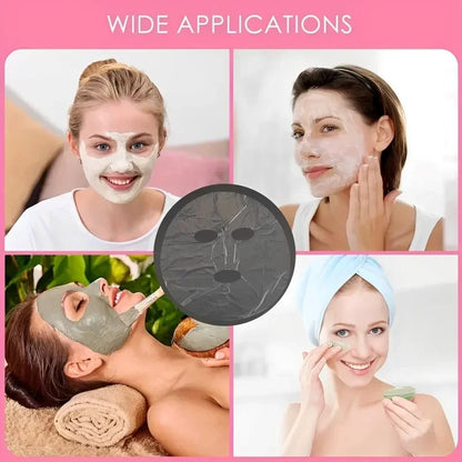 100-500pcs Disposable Plastic Film Full Face Cleaner Mask Neck