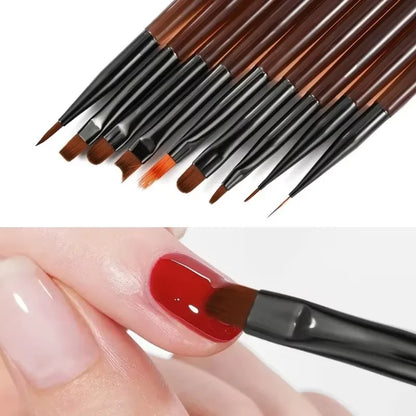 LINMANDA Nail Art Design Pen Painting Tools with Nail Extension Gel