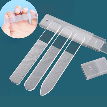 Transparent Nail File Nano Glass Nail Files Professional Sanding