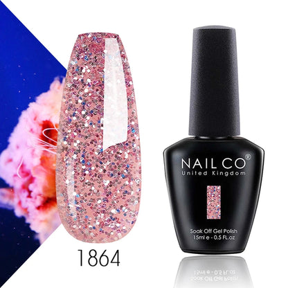 NAILCO 15ml Translucent Color Gel Nail Polish Vernis Semi Permanent UV