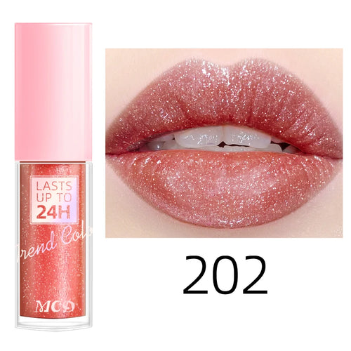 18 Colors Glitter 1pcs Lip Glaze Long Lasting Lip Gloss Waterproof