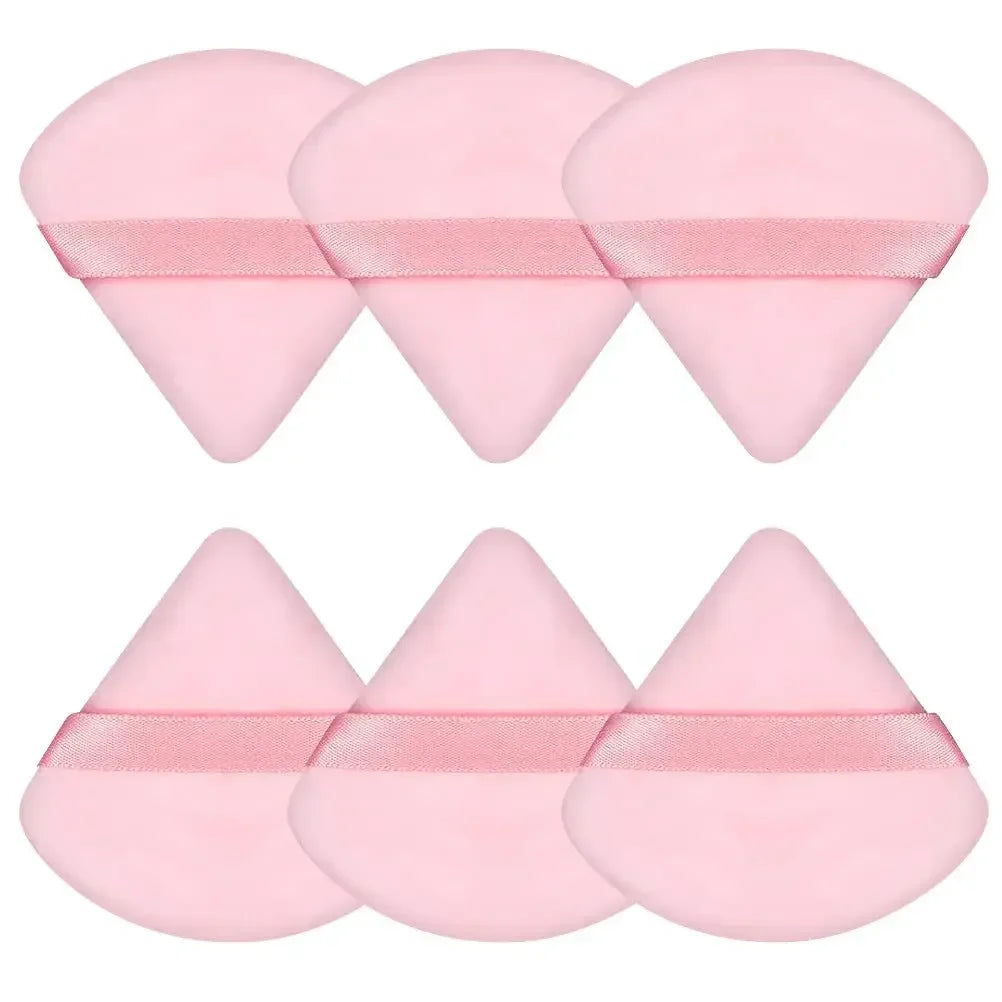 1/3/6Pcs Triangle Velvet Powder Puff Make Up Sponges for Face Eyes Contouring Shadow Seal Cosmetic Foundation Makeup Tool