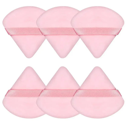 1/3/6Pcs Triangle Velvet Powder Puff Make Up Sponges for Face Eyes Contouring Shadow Seal Cosmetic Foundation Makeup Tool