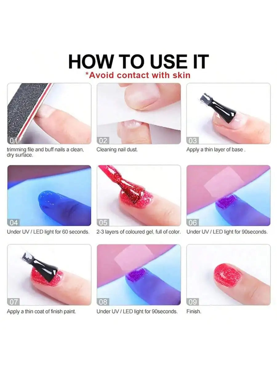 15ml Broken Diamond Halloween Christmas Nails Gel Nail Polish Adhesive