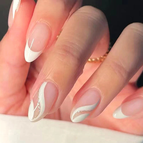 24PCS/ brown ballet-shaped fake nails instantly upgrade your look with