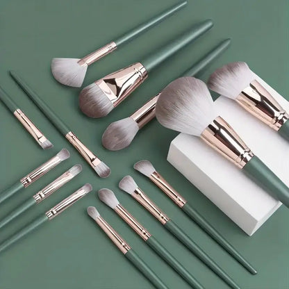 14Pcs Makeup Brushes Set Large Fluffy Soft Eye Shadow Foundation Brush