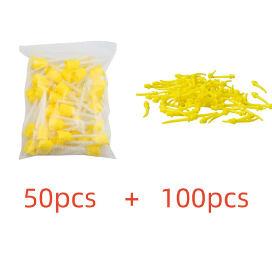 50/100/150pcs Dental Mixing Tips Tubes Disposable Nozzles Head