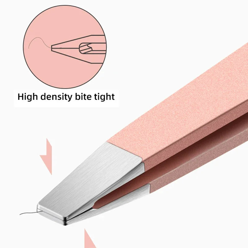 Precision Stainless Steel Tweezers For Eyebrow Hair Facial Hair