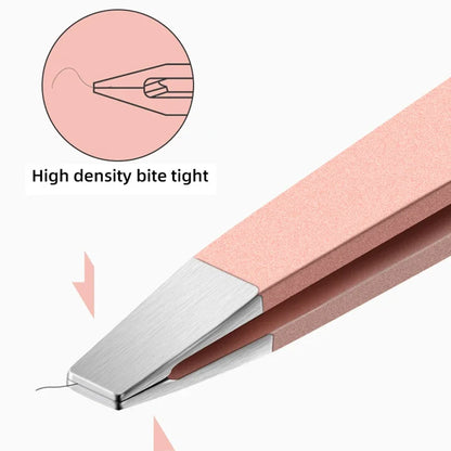 Precision Stainless Steel Tweezers For Eyebrow Hair Facial Hair