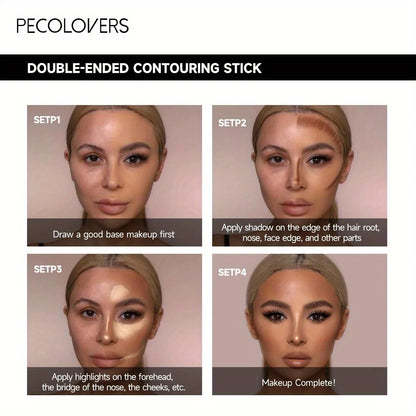 Contouring Stick with Double-headed Concealer Highlighter for