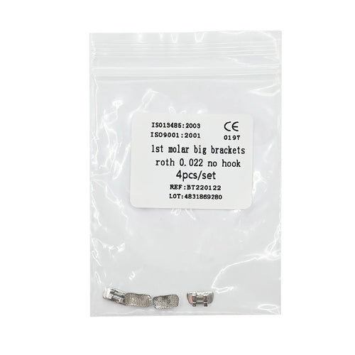 10pcs/Pack Dental Orthodontic Lingual Button Bottom Bondable Metal