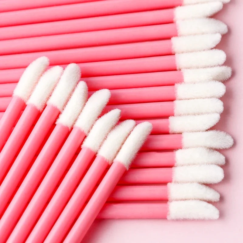 wholesale 50Pcs Disposable Lip Brushes Lipstick Gloss Applicators