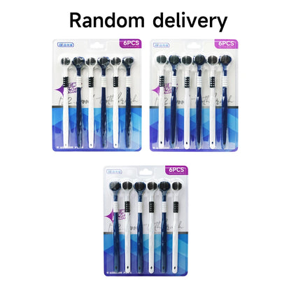 3D Manual Toothbrush 6pcs Three sided U-shaped Soft Toothbrush for