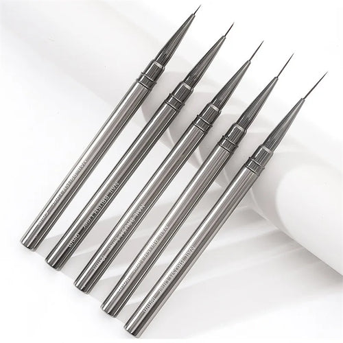 5PCS/set 6/9/12/15/18mm Nail Liner Brush Set Drawing Lines Stripe