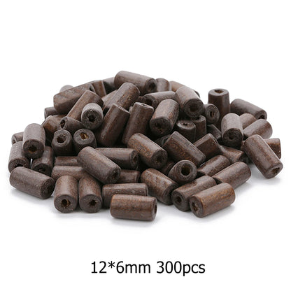 100-300pcs/string 5mm Round Natural Wood Spacer Beads, Wooden Prayer Beads for DIY Necklaces Bracelets, Jewelry Making Supplies