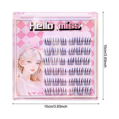 Natural Cosplay False Eyelashes No Glue Need Eyelash Clusters False