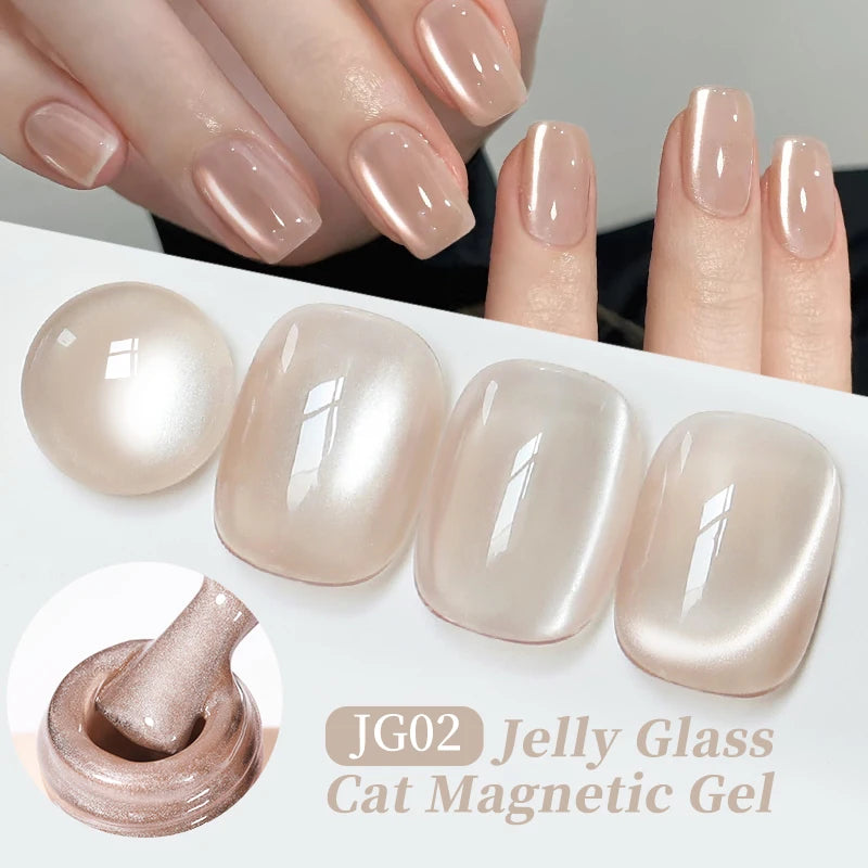 UR SUGAR 15ml Water Light Cat Magnetic Gel Nail Polish Champagne Semi