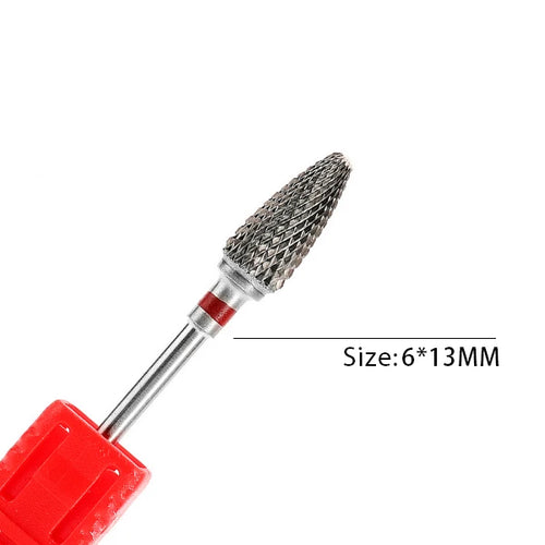 1pc Carbide Tungsten Nail Drill Bit Rotate Burr Milling Nail Cutter
