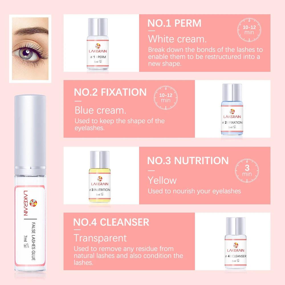 New Lash Lift Kit Long Lasting Eyelash Lifting Perming Lotion Fixation