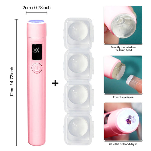 Portable Nail UV LED Lamp And LED Light Support Base Rechargeable for