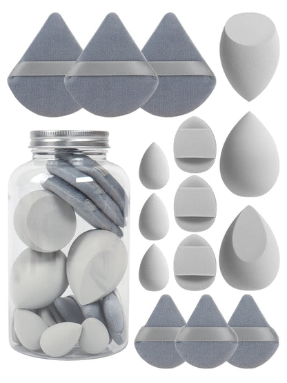 Spring 15 Cans,3 Loose Powder Puffs & 3 Mini Loose Powder Puffs & 3