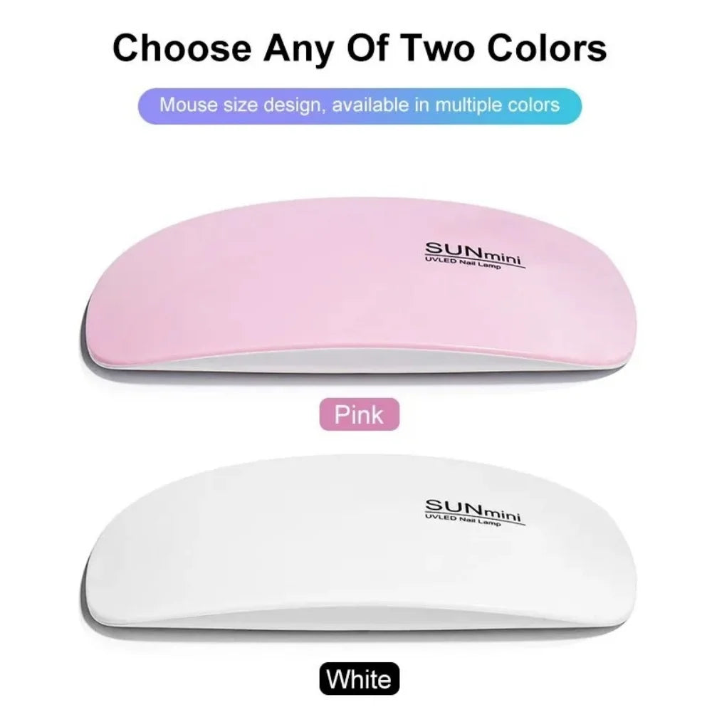Foldable Nail Lamp Portable Nail Dryer Lamp 6 LED&UV Manicure Machine