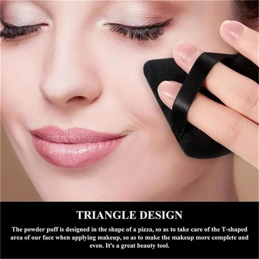 3/5/6 Pcs Triangle Powder Puff For Loose Powder Liquid Cosmetic Soft
